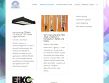 Tablet Screenshot of airport-lighting.genesislamp.com